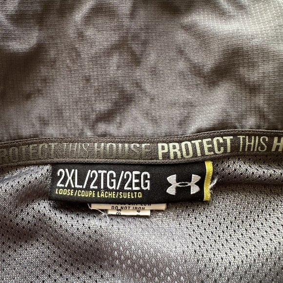 Under Armour Jacket Mens 2XL Windbreaker Full Zip Mock Neck Project This House - Picture 4 of 12